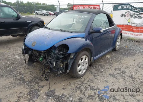 2003 Volkswagen New Beetle Gls из США, поврежденный, VIN 3VWCK21Y23M304968